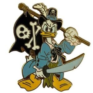WDW Disney Pirates of the Caribbean Mystery Pin - Donald Duck LE 800 attraction